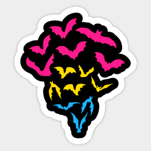 Pansexual Bats Sticker